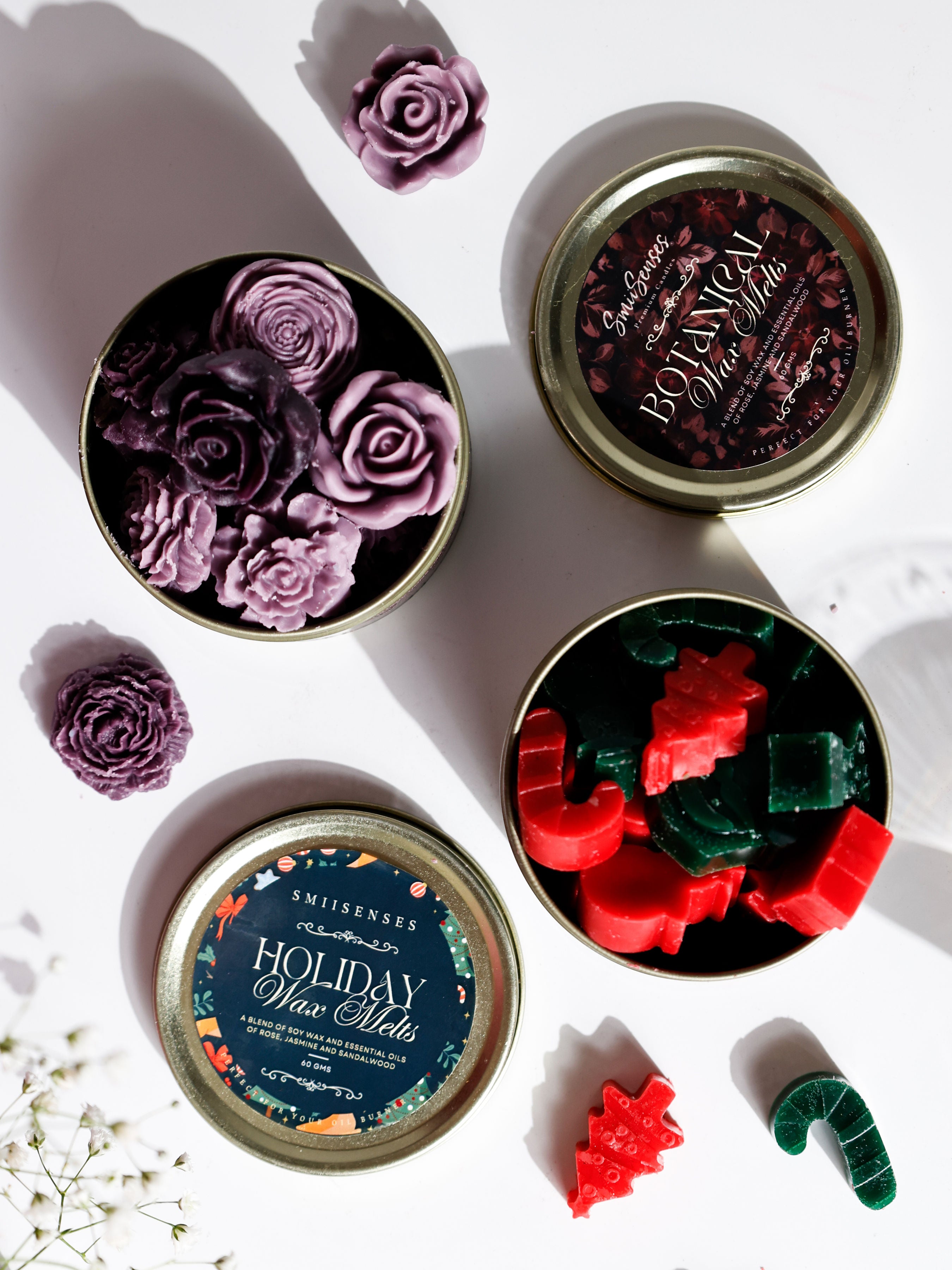 Violet Florals – Botanical Wax Melts in Luxe Tin
