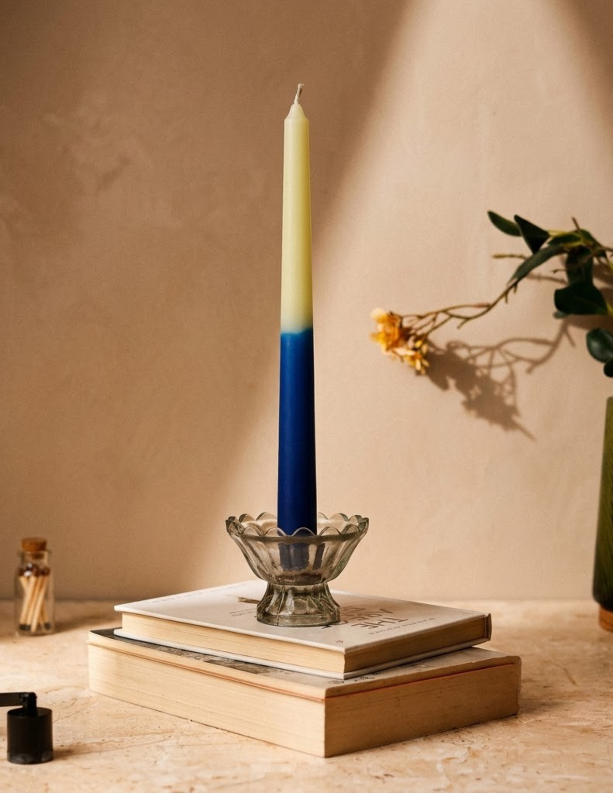 Royal Peacock– Taper Candles (Set of 4) | Saffron and Black Rose Smiisenses