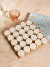 Moonlit Blossoms – Jumbo Tealights (Set of 25) | Jasmine & Ylang Ylang