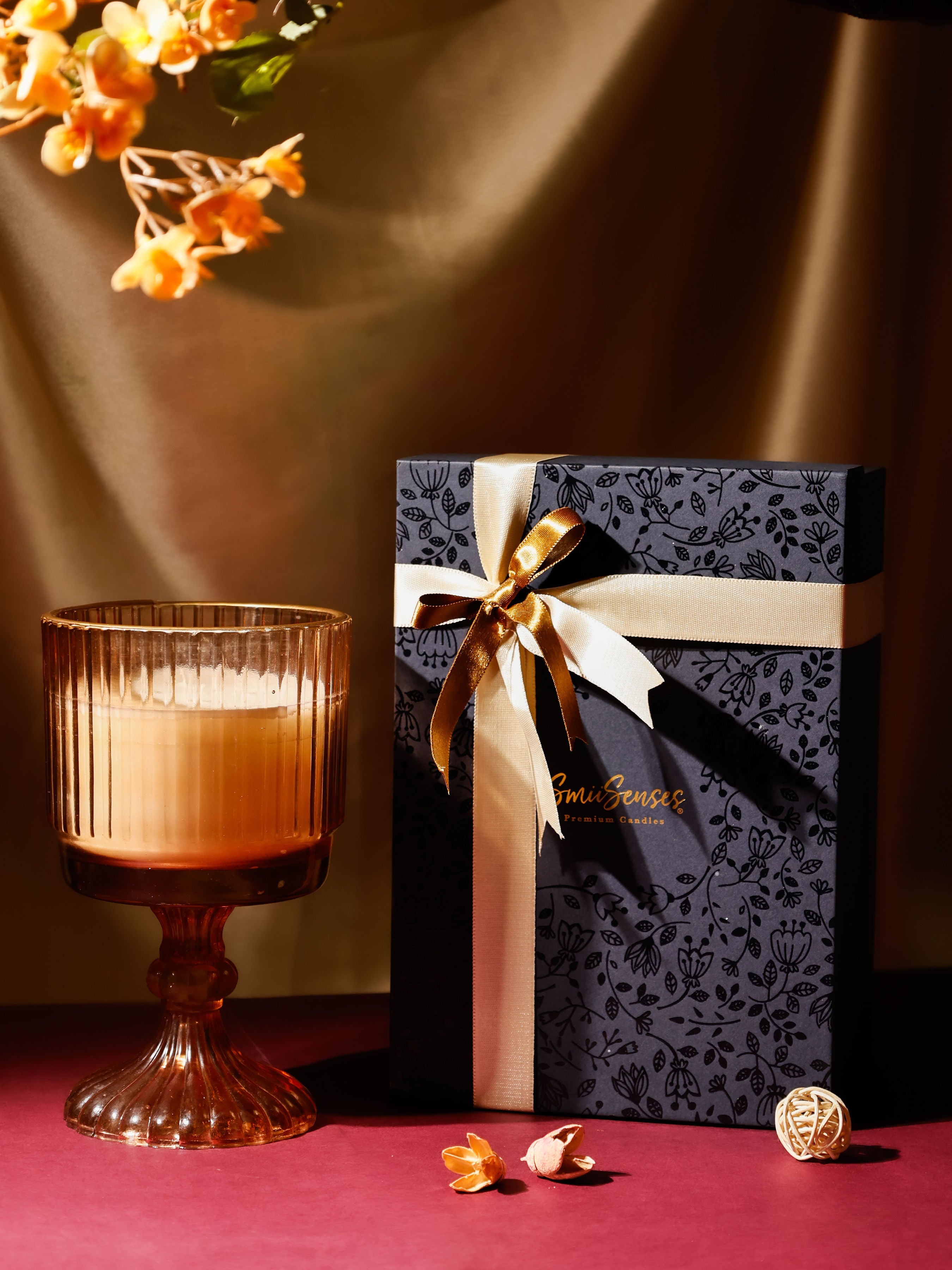 Moroccan Dusk – Vintage Jar Candle (Amber Peach)