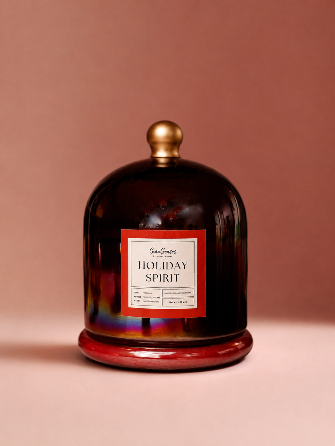Holiday Spirit | 2-Wick Bell Jar | Vanilla & Cream