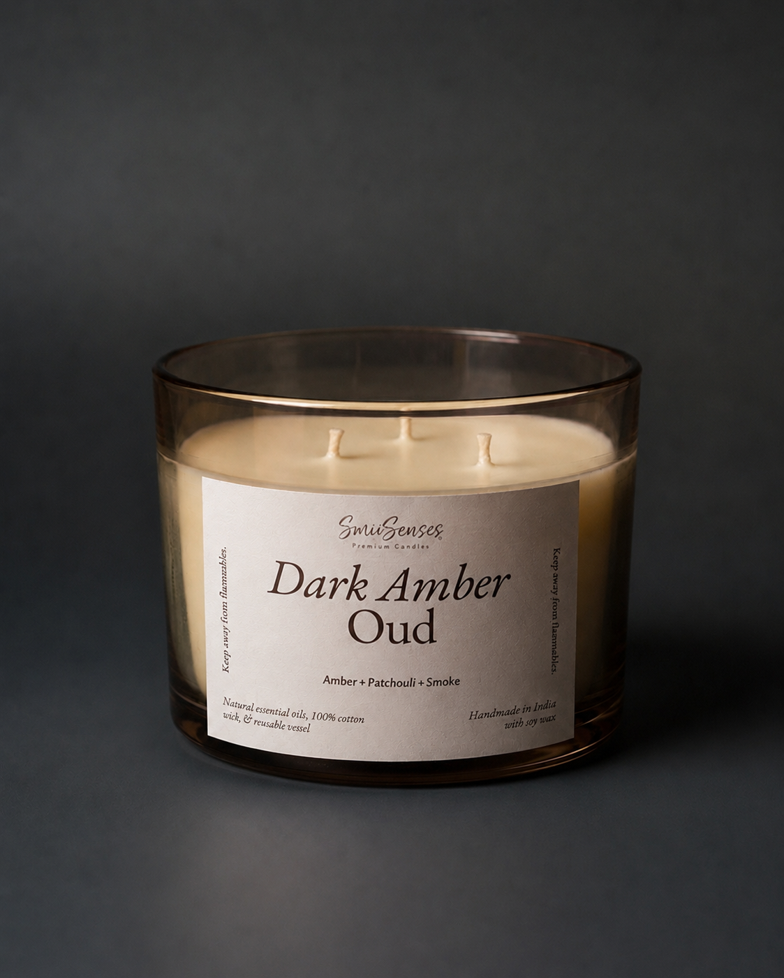 Dark Amber Oud | 3-wick Candle