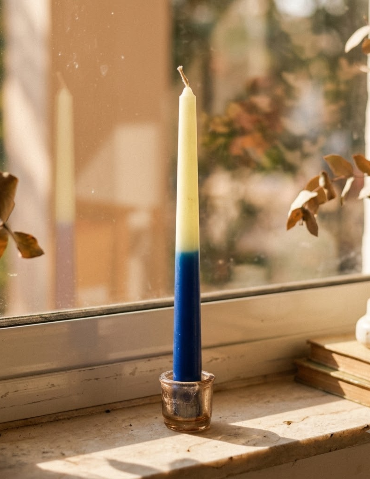 Royal Peacock– Taper Candles (Set of 4) | Saffron and Black Rose Smiisenses