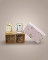 Gift Set of 2 Scented Candles | Gulab & Rajnigandha