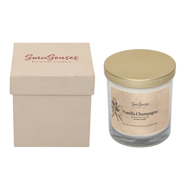 Vanilla Champagne Candle (Jar with Lid)